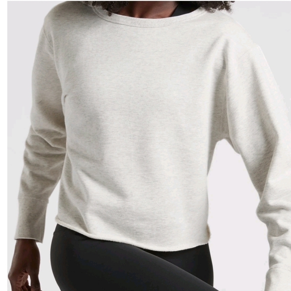 Athleta French Terry Crop Sweatshirt - Picture 1 of 4